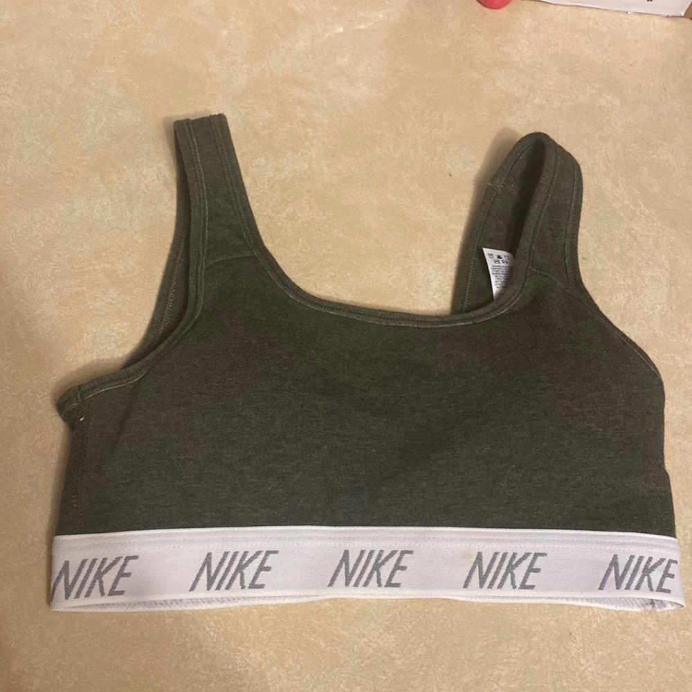 Nike green‎ padded sports bra XS